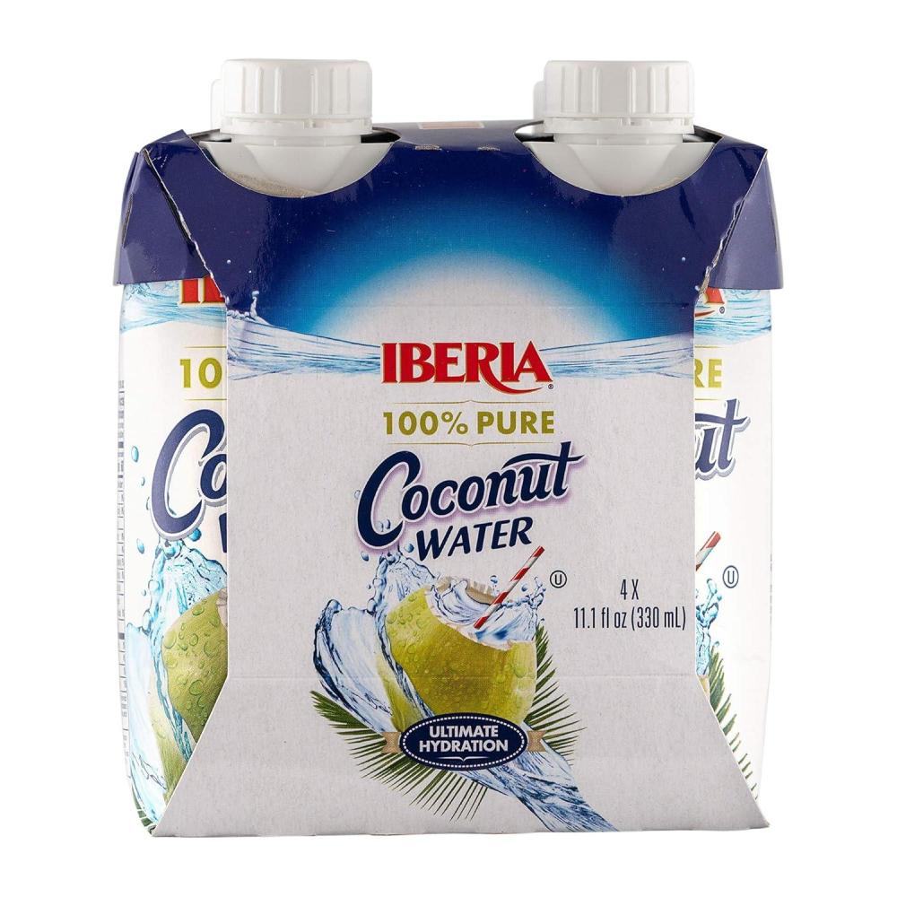 image:imageIberia 100 Natural Coconut Water 111 Oz Pack Of 4111 Ounce Pack of 4