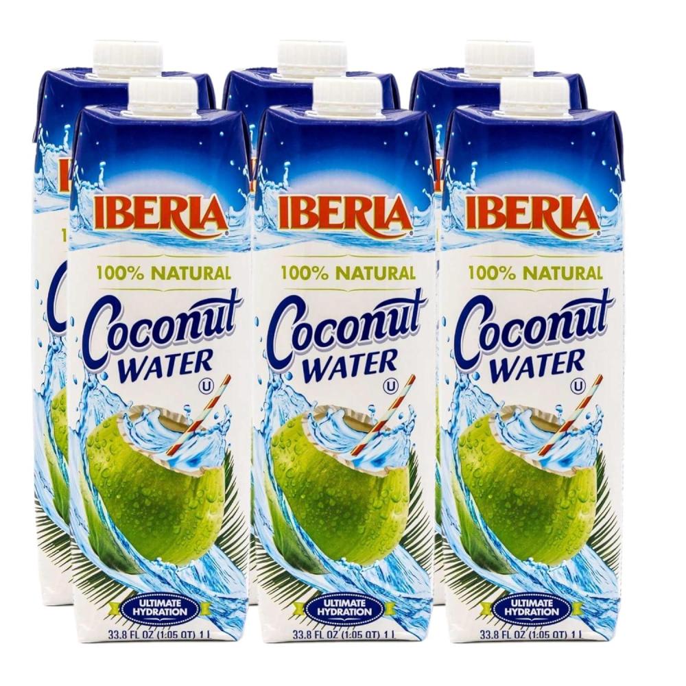 image:imageIberia 100 Natural Coconut Water 111 Oz Pack Of 4338 fl oz Pack of 6