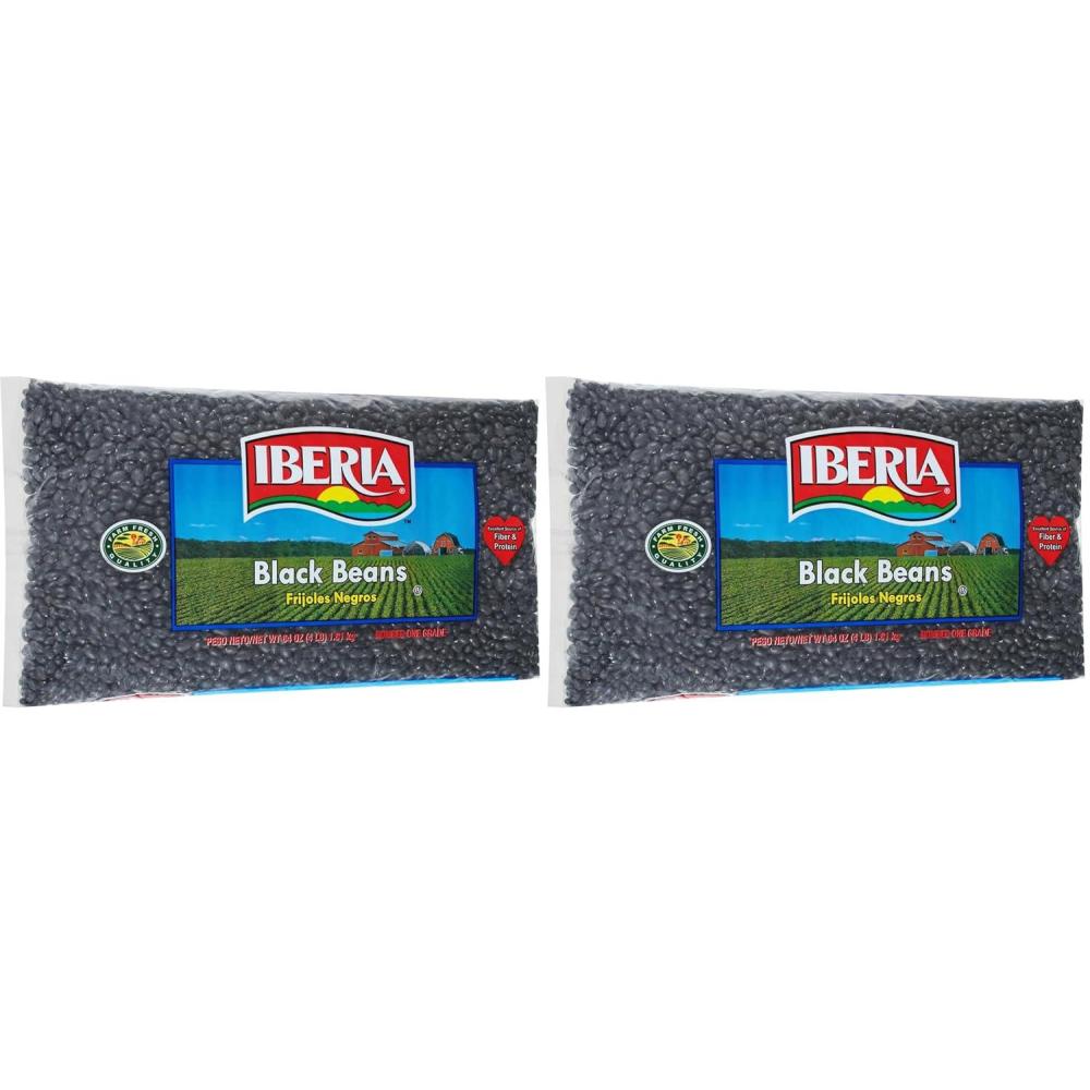 image:imageIberia Black Beans 4lb64 Ounce Pack of 2