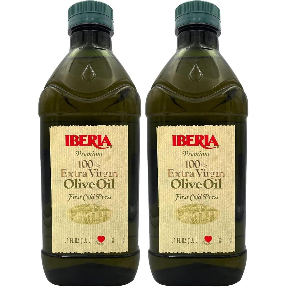 image:imageIberia Extra Virgin Olive OilSpanish Extra Virgin Olive Oil First Cold Pressed Kosher 51 Fl Oz51 Fl Oz Pack of 2
