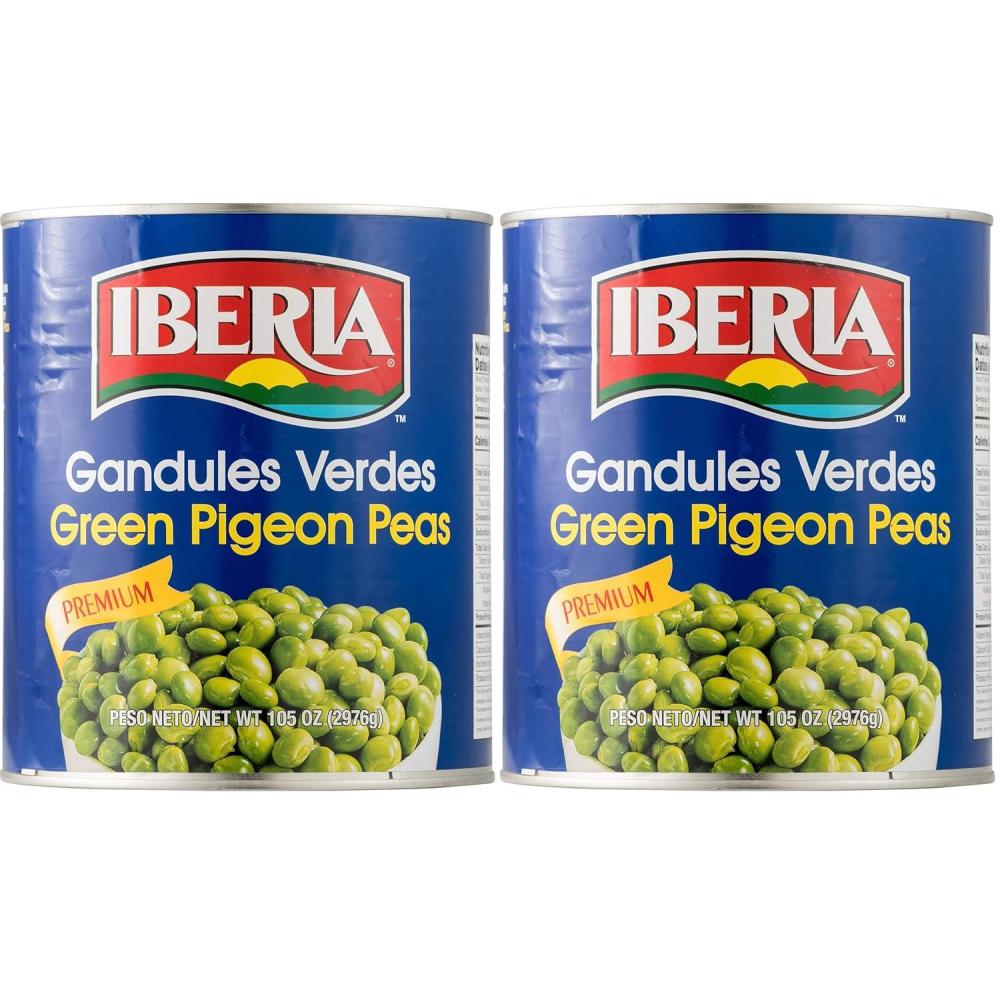 image:imageIberia Green Pigeon Peas 105 Oz105 Ounce Pack of 2