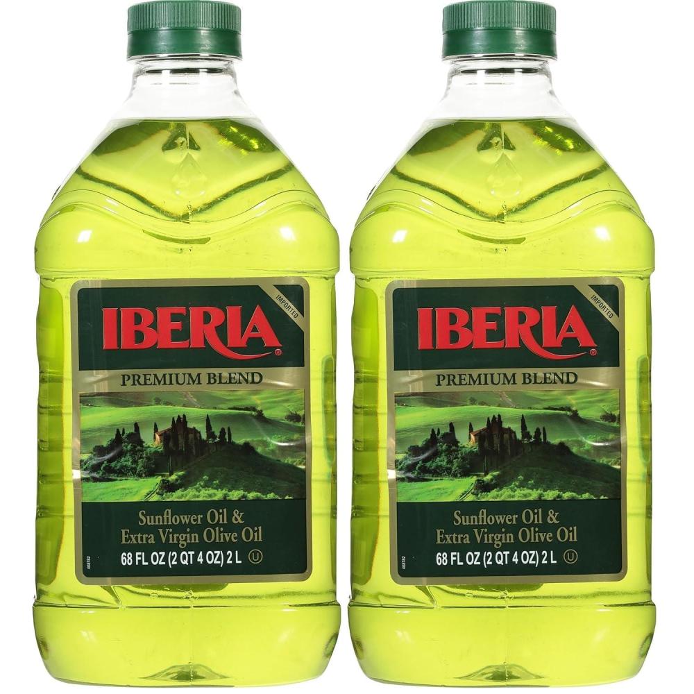 image:imageIberia Premium Blend Sunflower Oil amp Extra Virgin Olive Oil High Heat Frying 68 Fl Oz68 Fl Oz Pack of 2