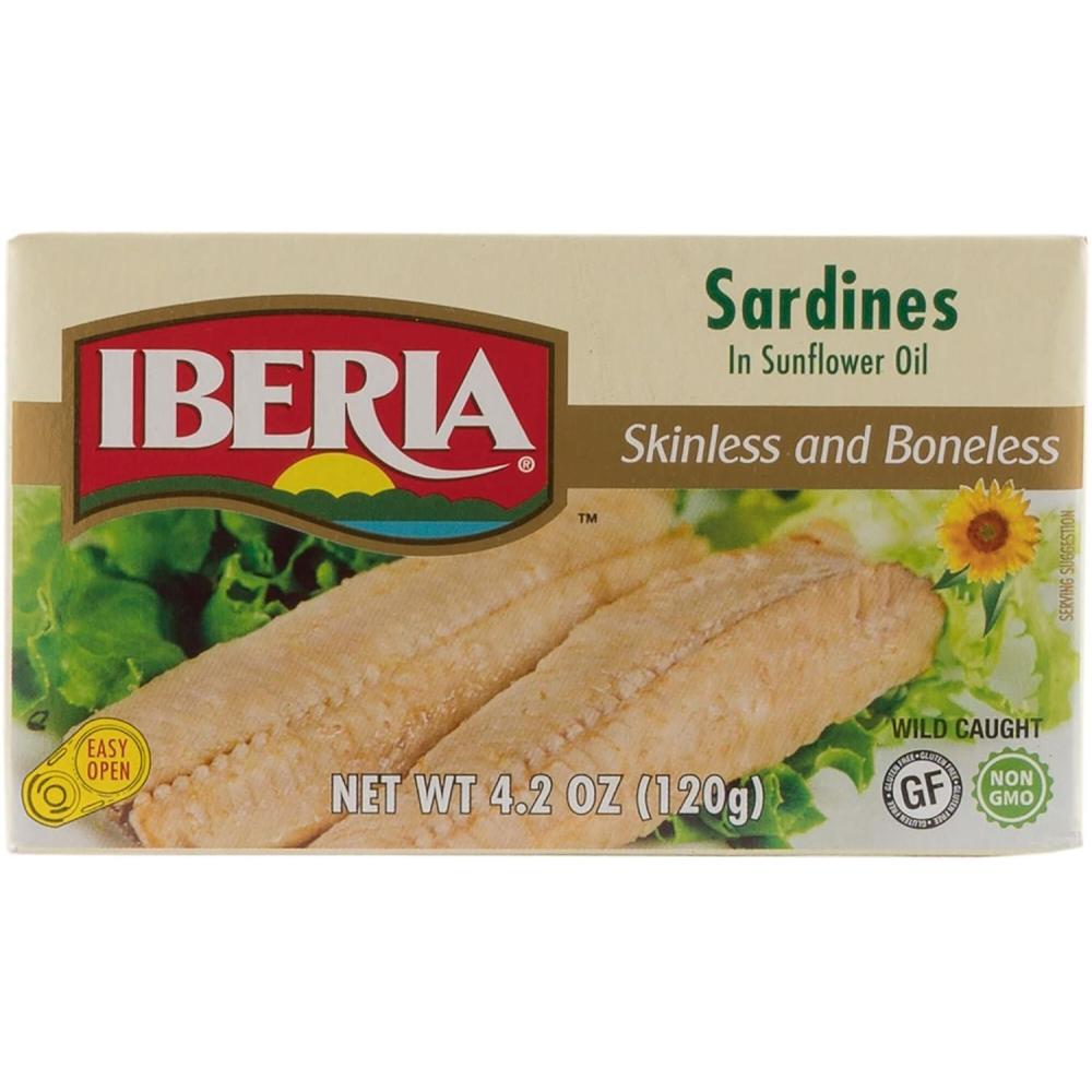 image:imageIberia Skinless amp Boneless Sardines in Tomato 42 Ounce Pack of 12 Gluten Free Non GMO Moist and Tender LowCarb Convenient SuperfoodSardines in Oil