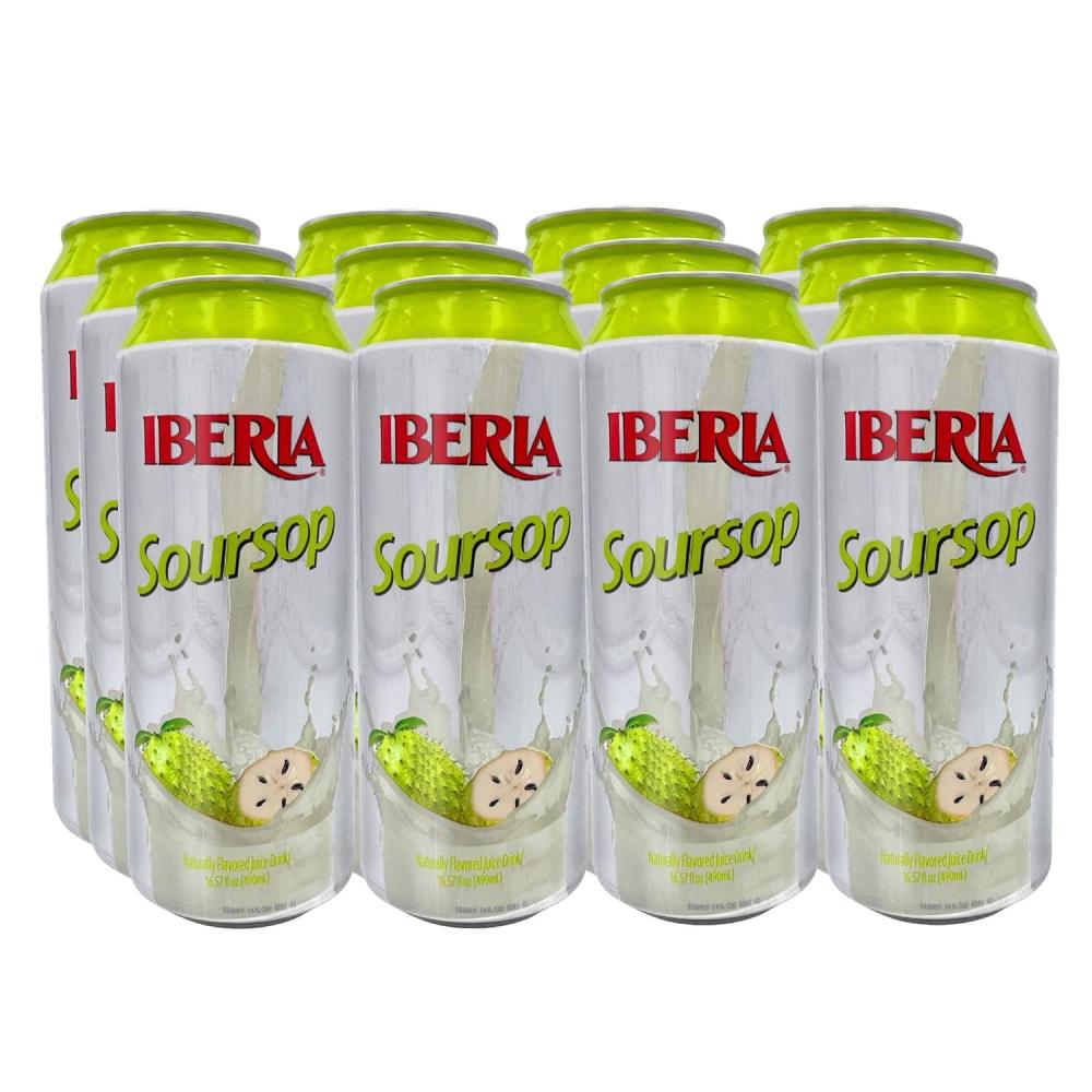 image:imageIberia Watermelon Juice Drink 1657 Fl Oz Pack of 12Soursop 12 Pack Cans