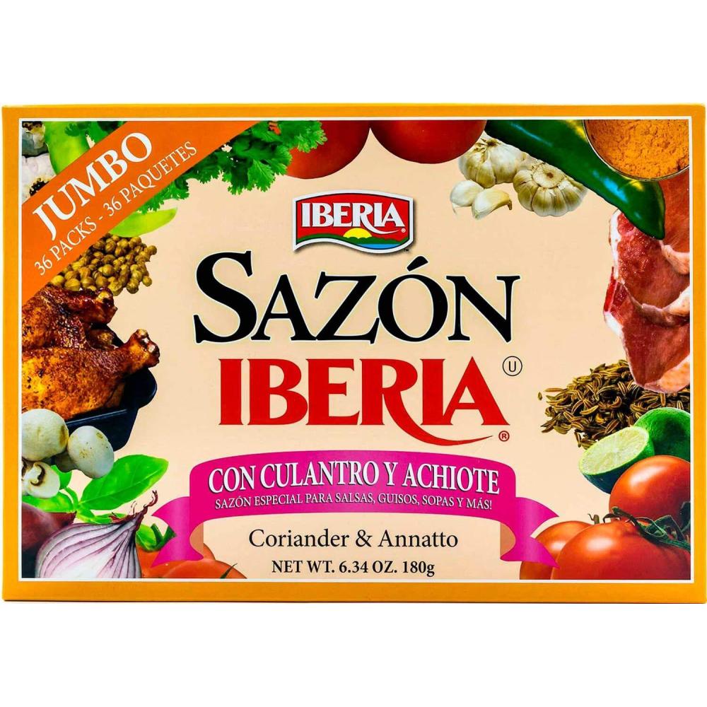 image:imageSazon Iberia Jumbo Pack with Coriander and Achiote 634 Oz 36 Packs611 Ounce Pack of 36