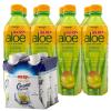 Iberia 100% Natural Coconut Water 11.1 Oz (Pack Of 4)+ Iberia Aloe Vera Drink with Pure Aloe Pulp, Mango, 16.9 fl oz. (Pack of 8)(Coconut + Mango)