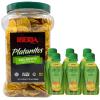 Iberia Lightly Salted Plantain Chips, 20 Oz. + Iberia Aloe Vera Juice Drink, Mango, 9.5 Fl Oz (Pack of 6)