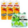Iberia Mango Nectar, 33.8 fl. oz., (Pack of 3) + Iberia Aloe Vera Drink with Pulp 9.5 fl oz, Original (Pack of 6)