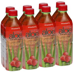 Iberia Aloe Vera Drink with Pure Aloe Pulp, Variety, (Pack of 8) 2 x Original, 2 x Mango, 2 x Pineapple, 2 x Strawberry(Strawberry)