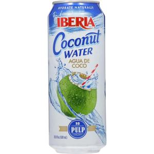Iberia Coconut Water, No Pulp, 16.91 Fl Oz (Pack of 24)(No Pulp)