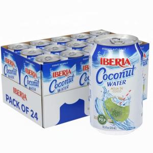 Iberia Coconut Water With Pulp, 10.5 Fl Oz (Pack of 24)