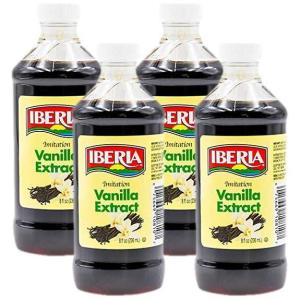Iberia Imitation Vanilla Extract, 8 Fl Oz(8 Fl Oz (Pack of 4))