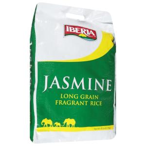 Iberia Jasmine Rice, 5 lbs. Long Grain Naturally Fragrant Enriched Jasmine Rice(18 Pound (Pack of 1))