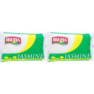Iberia Jasmine Rice, 5 lbs. Long Grain Naturally Fragrant Enriched Jasmine Rice(2lb. (Pack of 2))
