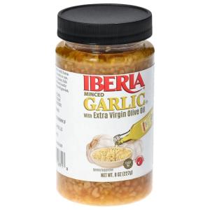 Iberia Minced Garlic with Olive Oil, 8 ounce (pack of 1)(8 Ounce (Pack of 1))