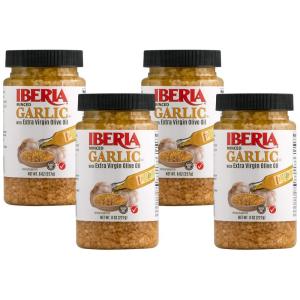 Iberia Minced Garlic with Olive Oil, 8 ounce (pack of 1)(8 Ounce (Pack of 4))