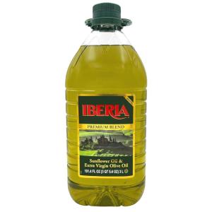 Iberia Premium Blend, Sunflower Oil & Extra Virgin Olive Oil, High Heat Frying, 68 Fl Oz(101.4 Fl Oz (Pack of 1))