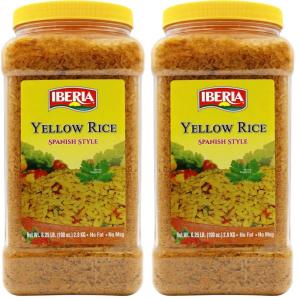 Iberia Spanish Style Yellow Rice, 3.4 lbs.(100 Ounce (Pack of 2))
