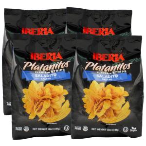 Iberia Tostones Plantain Chips, 2 Ounce (Pack of 24)(1 Count (Pack of 4))