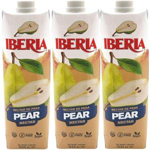 Iberia Watermelon Juice Drink, 16.57 Fl Oz (Pack of 12)(Pear)