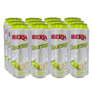 Iberia Watermelon Juice Drink, 16.57 Fl Oz (Pack of 12)(Soursop 12 Pack Cans)