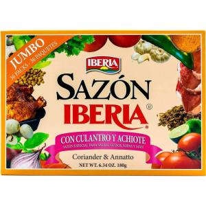 Sazon Iberia Jumbo Pack with Coriander and Achiote 6.34 Oz 36 Packs(6.11 Ounce (Pack of 36))