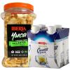 Iberia Yuca/Cassava Chips, 8.8 oz + Iberia 100% Natural Coconut Water 11.1 Oz (Pack Of 4)