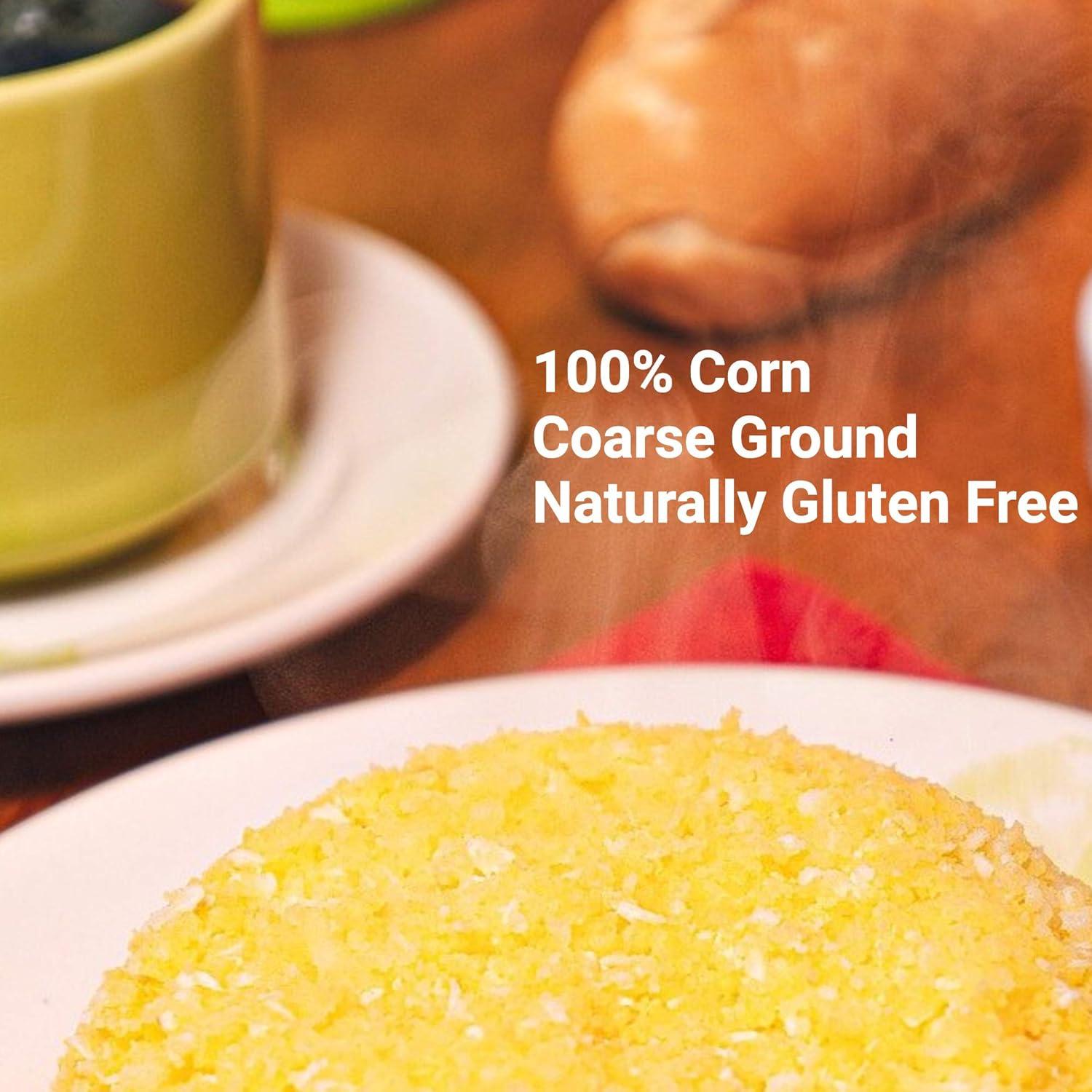 image:imageIberia Yellow Corn Meal 4 Pounds Freshly Milled Bulk Coarse CornmealCoarse