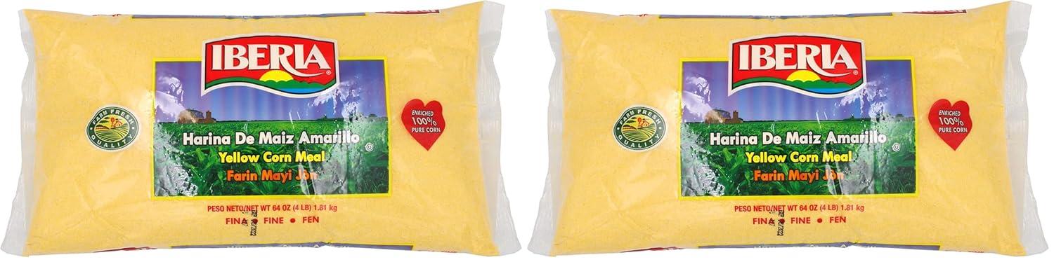 image:imageIberia Yellow Corn Meal 4 Pounds Freshly Milled Bulk Coarse CornmealFine