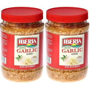 Iberia Minced Garlic In Water, 32 Ounce(2 Pound (Pack of 2))