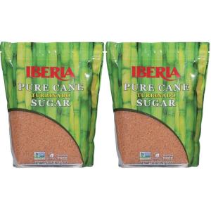 Iberia Pure Cane Raw Turbinado Sugar 2 lb(32 Ounce (Pack of 2))