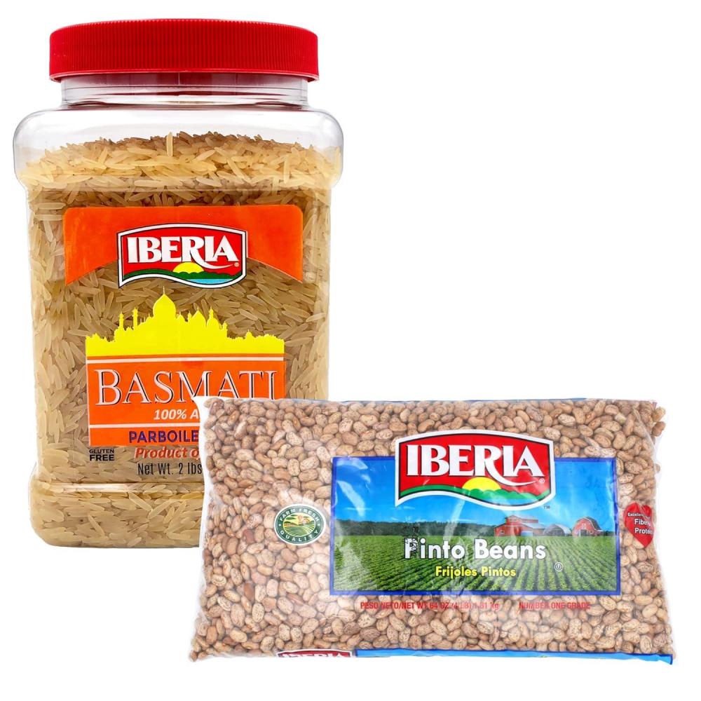 image:imageIberia Parboiled Basmati Rice 2 lb  Iberia Pinto Beans 4 lb BundleParboiled Basmati 2lb  Pinto Beans