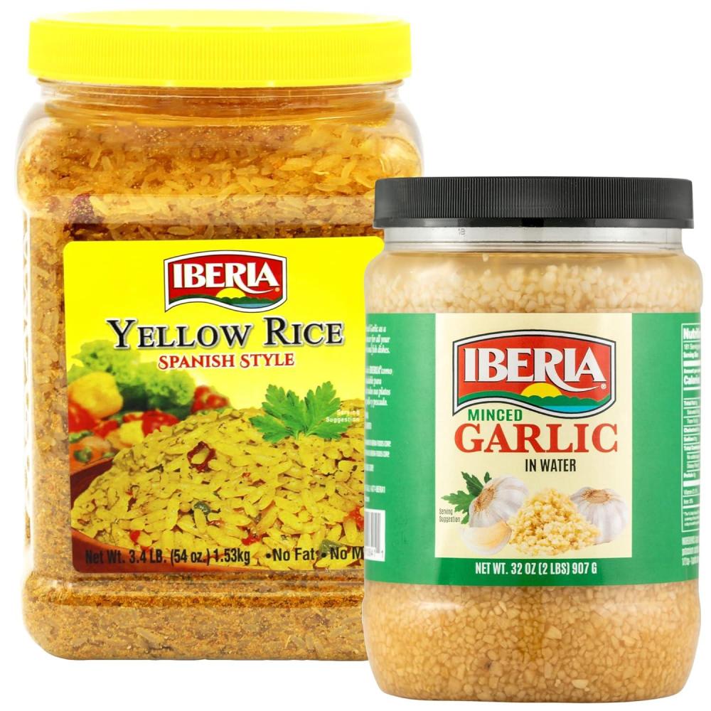 image:imageIberia Yellow Rice 34 lb  Iberia Minced Garlic 32 oz