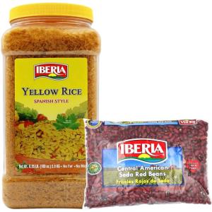 Iberia Yellow Rice 6.25lb. + Iberia Seda Beans 1.5 oz.(Yellow Rice + Seda Beans)