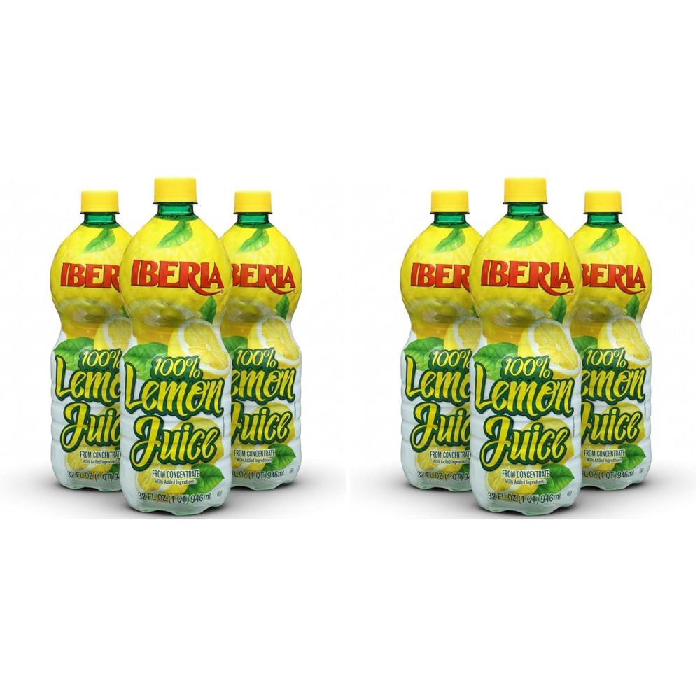image:imageIberia 100 Lemon Juice 32 Ounce Pack of 332 Fl Oz Pack of 6