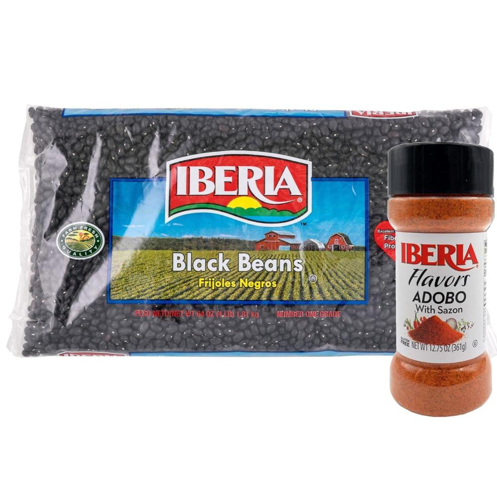 image:imageIberia Adobo With Sazon 1275 oz Iberia Black Beans 4 lb