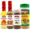Iberia Mojo Criollo Spanish Marinating Sauce 20 Fl oz. + Iberia Naranja Agria, 20 Ounce + Iberia Mojo Rub, 5 oz + Iberia Adobo All Purpose Seasoning, Without Pepper, 16 oz